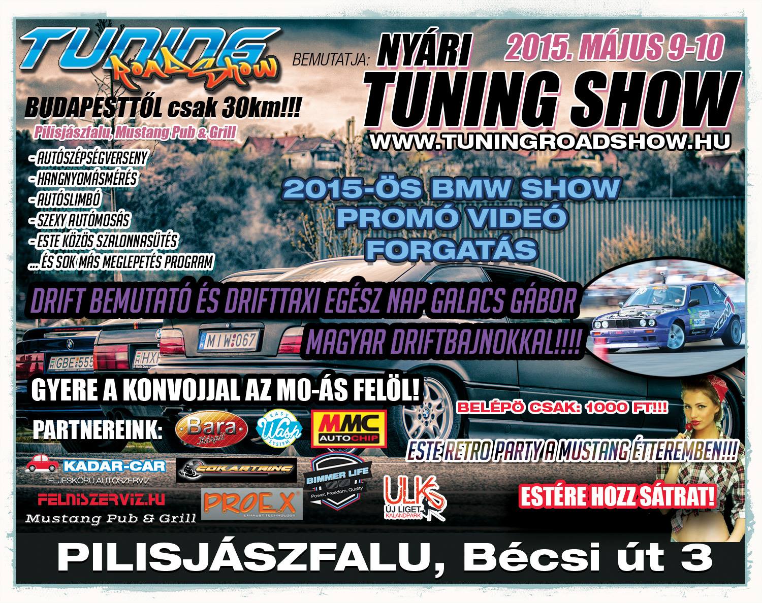 Nyári TuningShow és BMW Show promó videó forgatás